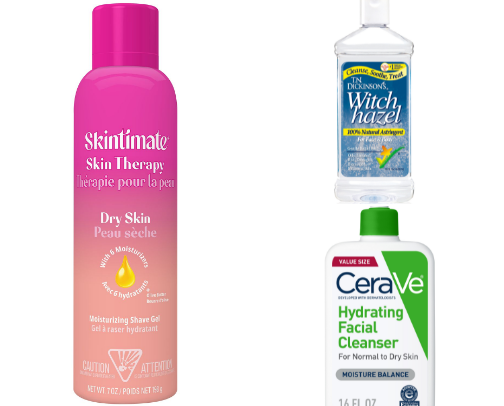 Female Skincare/hygeine essentials cover photo collage