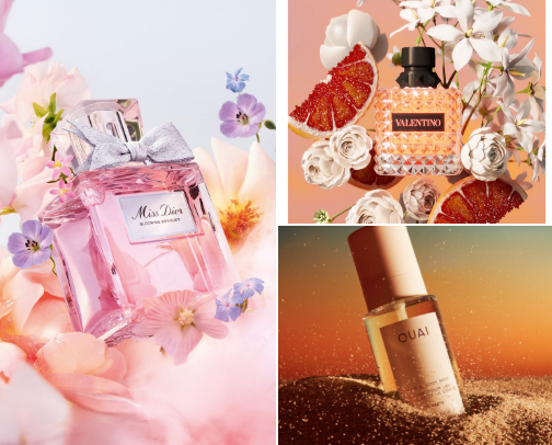 Favorite scents 🫧 cover photo collage