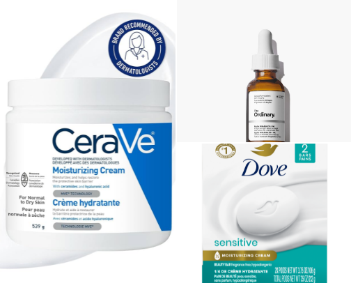 Everyday skincare products rec for every type of skin & Glowy effect cover photo collage