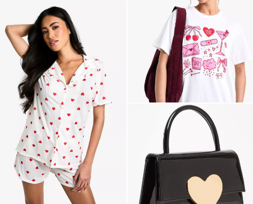 valentines boohoo picks - use code PIPPA for money off your entire order! cover photo collage