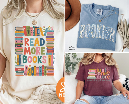 Best Book Lover T-Shirts for Readers & Bibliophiles (2026) cover photo collage