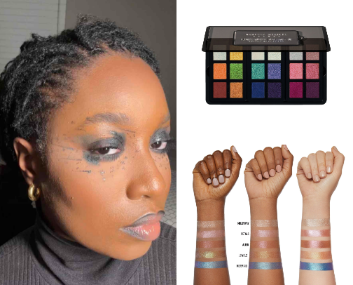 Meteor Shower Editorial Makeup Look - Look 2 cover photo collage