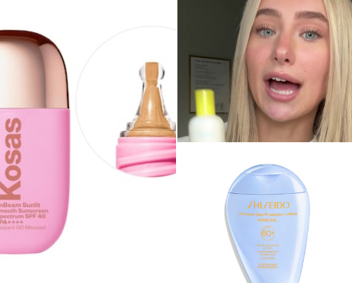 Sunscreens cover photo collage