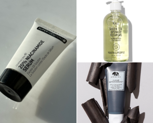 BLEMISH BE GONE CLEAR SKIN EDIT:High-impact skincare for oily + acne prone skin. cover photo collage