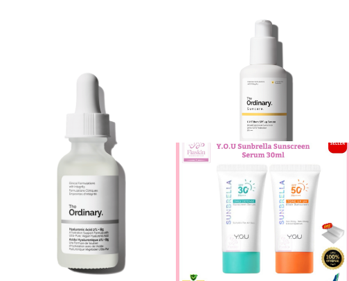 Only and Dry Skin Skincare Routine cover photo collage