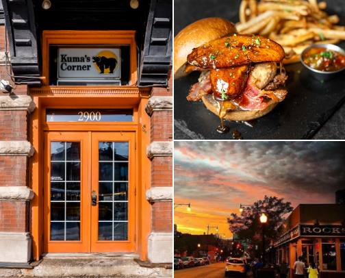 Chicago Burger Recs cover photo collage