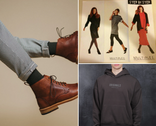Clothing cover photo collage
