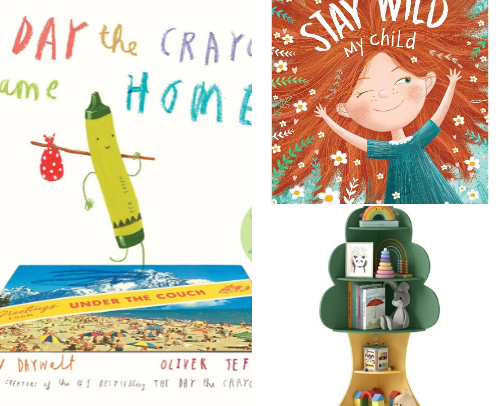 Kids books and Book display cover photo collage