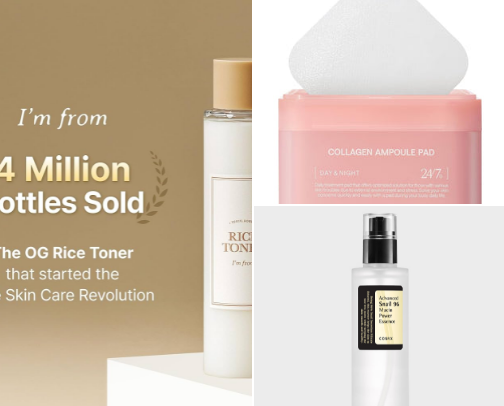 Korean Skincare (and some general skincare!) cover photo collage