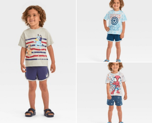 Target toddler 4th of July cover photo collage