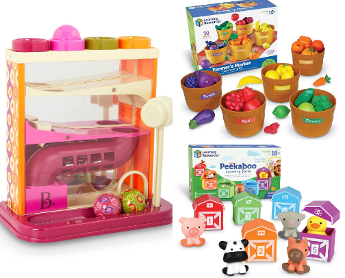 Speech Therapist’s Guide to the Best Toys for Speech & Language cover photo collage