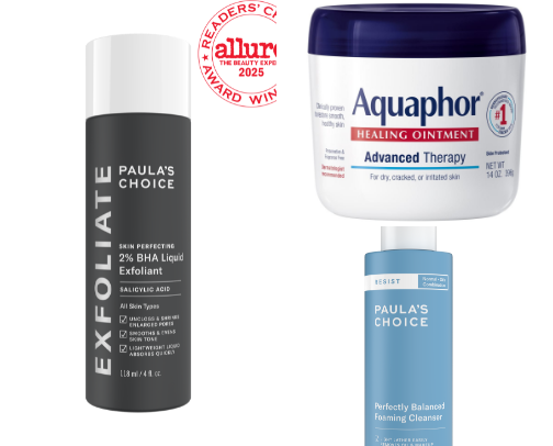 The skincare that got rid of my acne and gave me glowy skin! cover photo collage