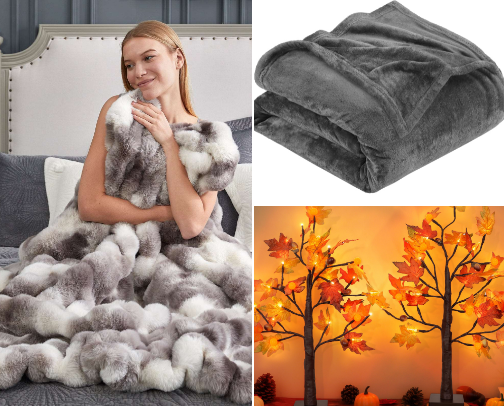 Cozy fall and winter wishlist cover photo collage