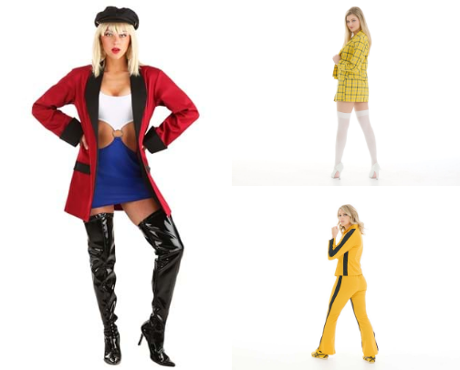 Cool Girl movie-inspired halloween costumes cover photo collage
