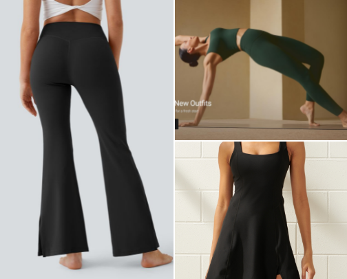 What you’ll find in my athleisure drawer cover photo collage