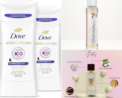 body fragrance recs 🧼🍪 cover photo collage