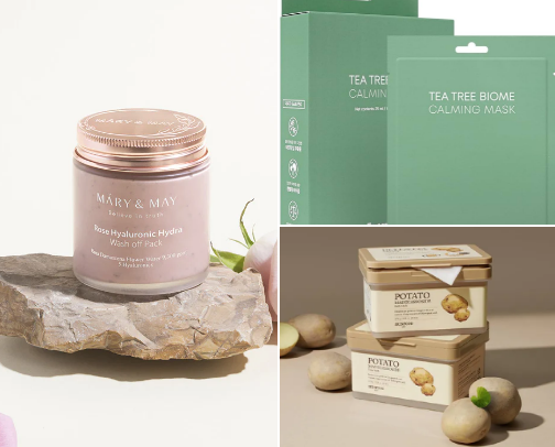 Food for you skin - Face Masks cover photo collage
