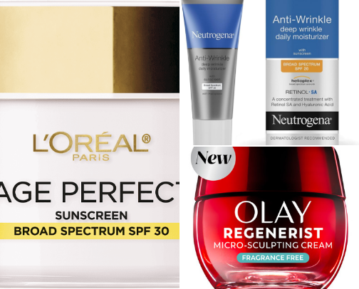 Global favorite anti aging cream cover photo collage