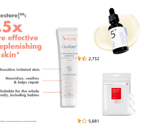 skincare i swear by cover photo collage