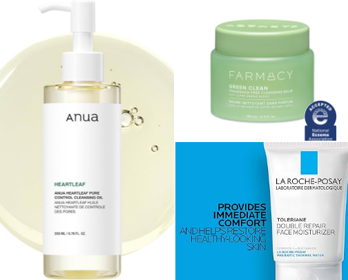 Affordable skin care items that are great from someone with acne prone and oily skin! cover photo collage