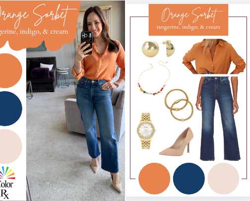 Orange Sorbet cover photo collage