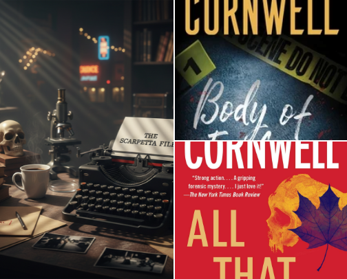 Key Scarpetta by Patricia Cornwell cover photo collage