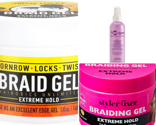 My go to braiding products cover photo collage