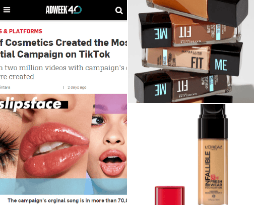 Drug Store Makeup cover photo collage