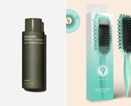 Hair care for fine curls... cover photo collage