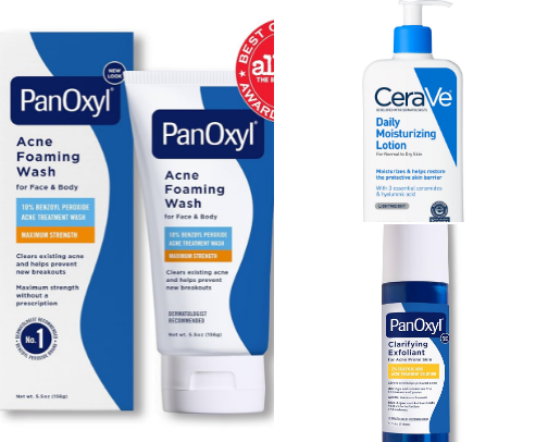 Perfect skincare for acne cover photo collage