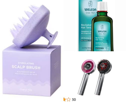 Haircare products for health, glow and growth cover photo collage