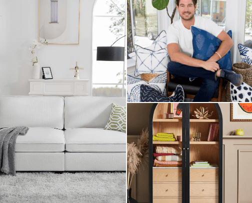 Modern Coastal Grandmother Decor cover photo collage