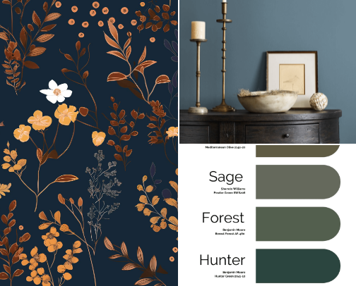 Moody bathroom inspo cover photo collage