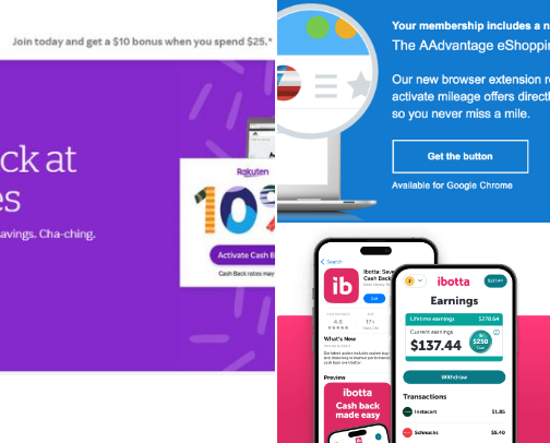 Cash Back Sites cover photo collage