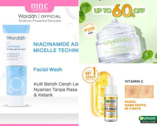 my favorite skincare and i love it💚 cover photo collage