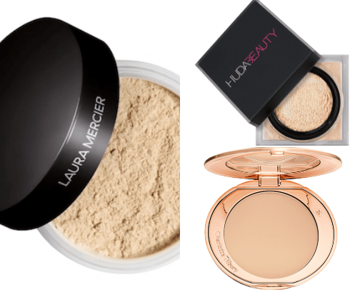 Setting powders cover photo collage