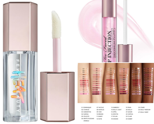 Juicy Lips Only: Best Plumping Lip Glosses & Fenty Lip Combos cover photo collage
