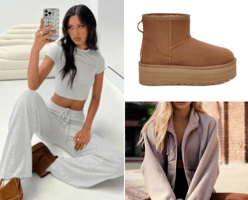Cozy Winter outfit cover photo collage