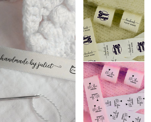 Custom Clothing Labels for Handmade item cover photo collage