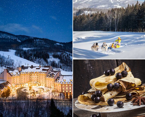 Winter trip - Mont-Tremblant CA cover photo collage