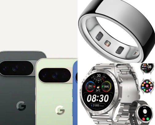 Smart gadgets. cover photo collage