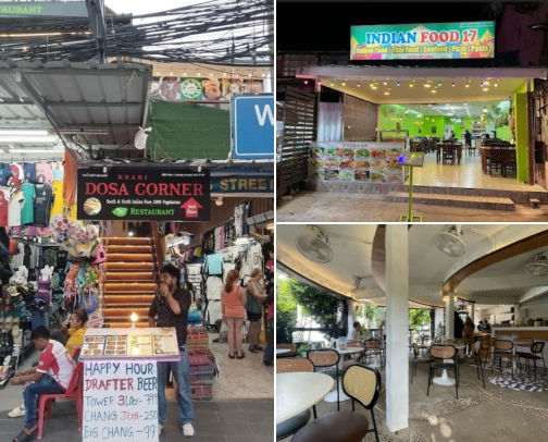 Vegetarian Food in Ao Nang, Thailand cover photo collage