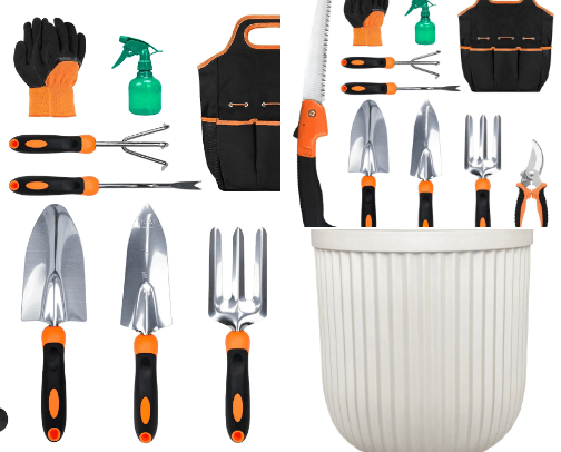 Garden supplies cover photo collage
