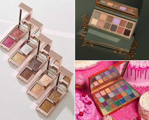 Eyeshadow pallets cover photo collage