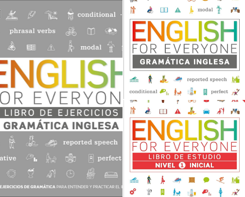 PDF Free - Recursos que complementan English For Everyone Gramatica Inglesa. El libro de ejercicios: Mas de 1000 ejercicios para entender y practicar el ingles (Spanish Edition) cover photo collage