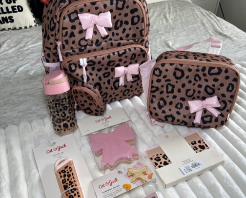Back to School 📚🐆🎀 cover photo collage