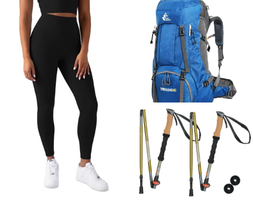 Long-Hike?here are your Hiking essentials. cover photo collage