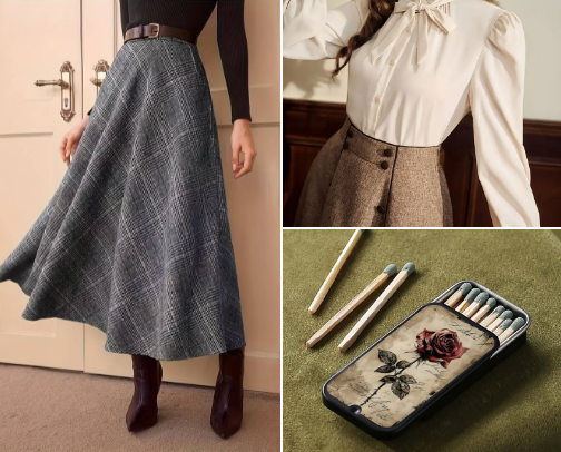 Vintage Temu finds cover photo collage