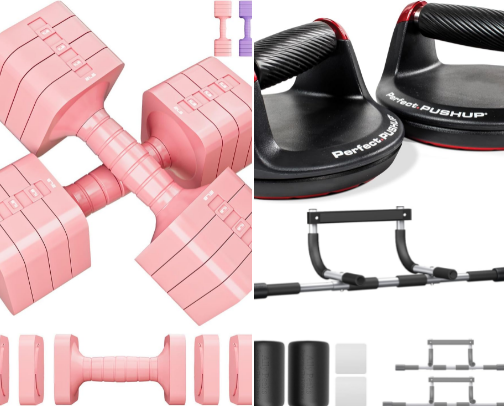 Fitness And Health Accessories cover photo collage