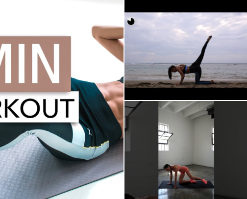 Fav workout yt videos and bloggers , check out their other videos too✨🩵 cover photo collage